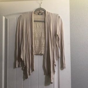 Cream Mini Cardigan